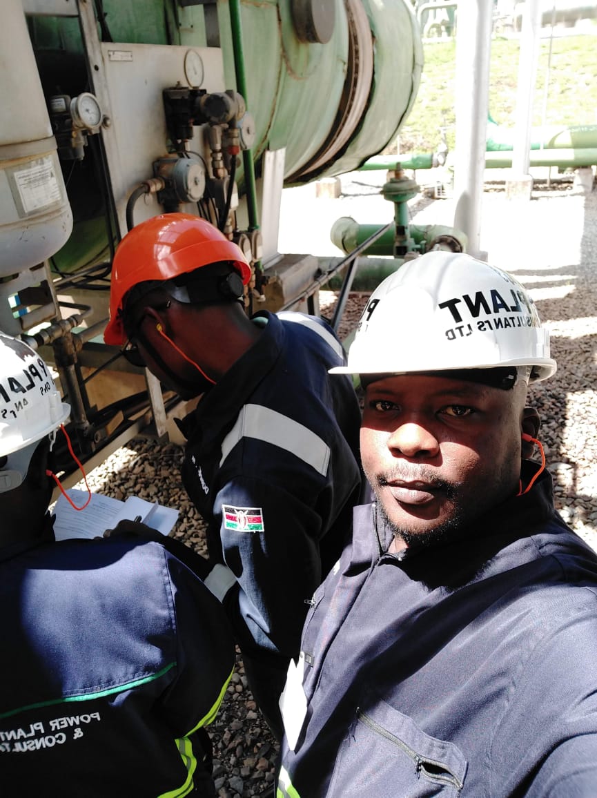 Engineers inspecting an Air Receiver